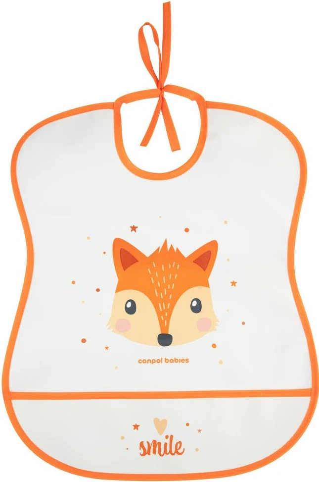 Слинявчик Canpol babies CUTE ANIMALS помаранчевий (2/919_ora)